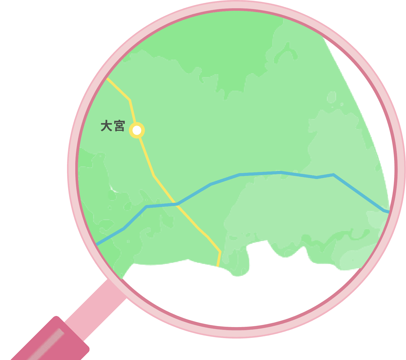 大宮駅付近の地図